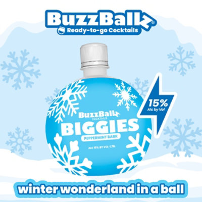 Buzzballz Cocktails Biggies Peppermint Bark Bottle - 1.75 L - Image 3