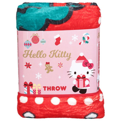 Franco Manufacturing Hello Kitty Holiday Blanket - Each - Image 2