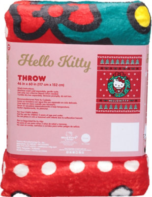 Franco Manufacturing Hello Kitty Holiday Blanket - Each - Image 3