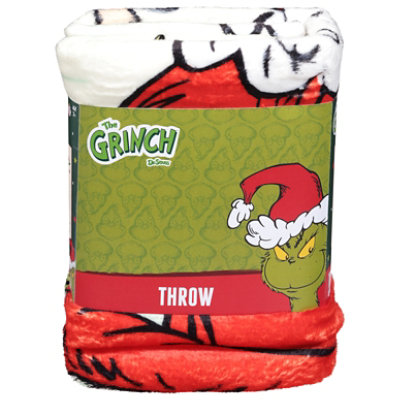 Franco Manufacturing Grinch Fleece Throw Blanket - Each - Image 2