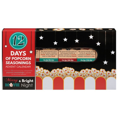 Popcorn GJ Warez 12㌅シングルレコード Wabash Valley Farms 12 Days of Popcorn Seasonings Gift Set - Each