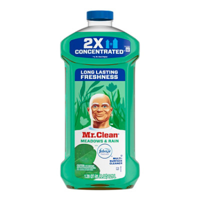 Mr. Clean Multi-surface Cleaner 2x Concentrated, With Febreze Freshness Meadows & Rain - 41 Fl. Oz - 41 FZ - Image 8