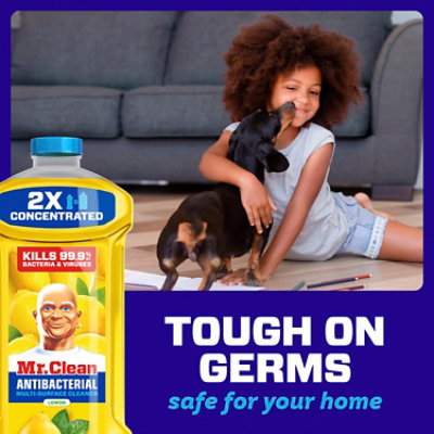 Mr. Clean Antibacterial Multi-surface Cleaner 2x Concentrated, Lemon - 41 Fl. Oz. - 41 FZ - Image 6