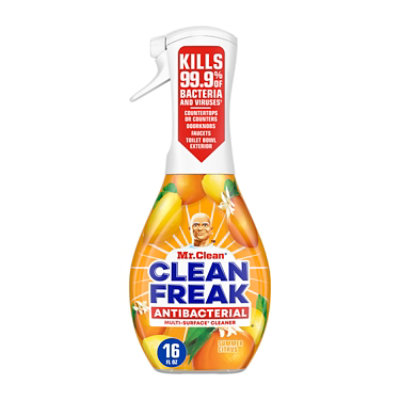 Mr. Clean Clean Freak Antibacterial Multi-surface Cleaner Spray, Summer Citrus - 16 Fl. Oz. - 16 FZ - Image 1