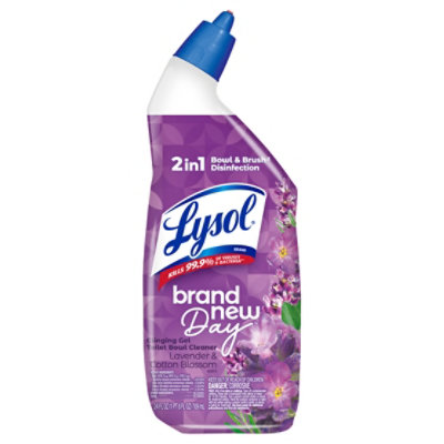 Lysol Brand New Day Lavender & Cotton Blossom Toilet Bowl Cleaner - 24 Fl. Oz. - Image 1