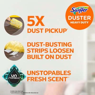 Swiffer Heavy Duty Dusters With Unstopables Fresh - 6 Ct - 6 CT - Image 2