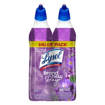 Lysol Brand New Day Lavender & Cotton Blossom Toilet Bowl Cleaner - 2-24 Fl. Oz. - Image 1