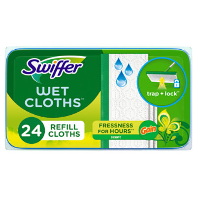 Swiffer Wet Mopping Cloths, With Gain Scent - 24 Count - Image 1