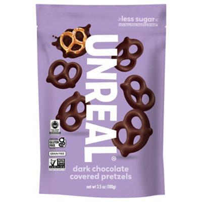 Unreal Dark Chocolate Pretzels - 3.5 Oz - Image 1