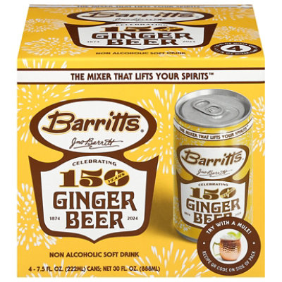 Barritts Ginger Beer 4-7.5fz - 4-7.5 FZ - Image 1