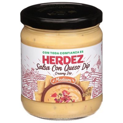 Herdez Salsa Con Queso Dip Medium - 15 OZ - Image 1