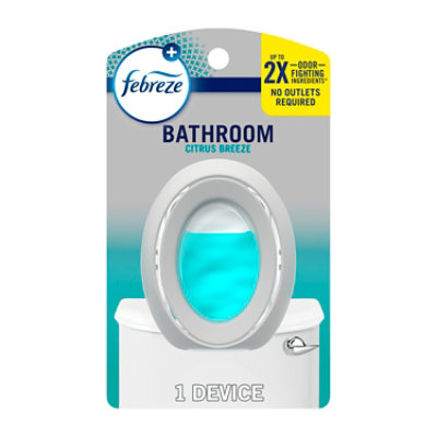 Febreze Small Spaces Bathroom Odor Fighter Air Freshener Citrus Breeze .25 Fl Oz - .25 FZ - Image 1