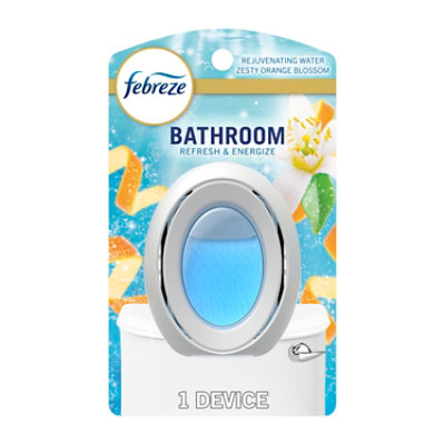 Febreze Small Spaces Bathroom Odor Fighter Refresh & Energize, Zesty Orange Blossom - .25 Fl. Oz. - 0.25 FZ - Image 1