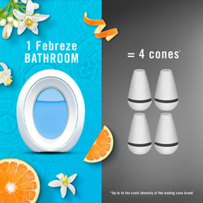 Febreze Small Spaces Bathroom Odor Fighter Refresh & Energize, Zesty Orange Blossom - .25 Fl. Oz. - 0.25 FZ - Image 6