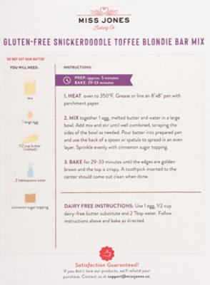 Miss Jones Baking Co Mix Blndie Snckrddl - 16 Oz - Image 5