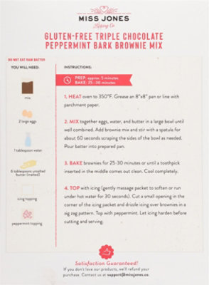 Miss Jones Baking Co Mix Brwni Trp Chc Pprmnt - 16 Oz - Image 5
