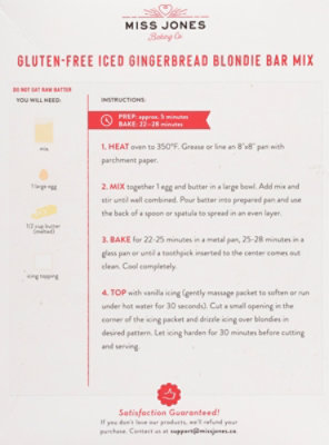 Miss Jones Baking Co Kit Gingerbread Bar - 14.9 OZ - Image 5