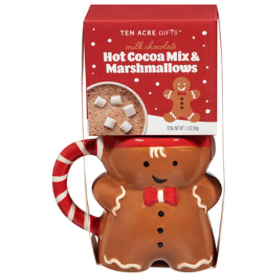 Ten Gingerbread Man Mug Cocoa Set - Each - Image 2
