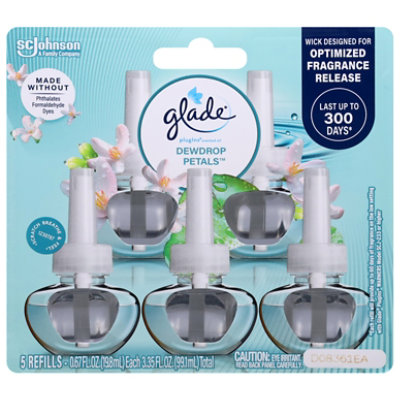 Glade Plugins Scented Oil Refills Dewdrop Petals - 5-.67 Fl. Oz. - 5-.67FZ - Image 1