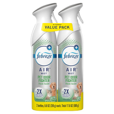 Febreze Air Mist Air Freshener Pet Odor Fighter Fresh Scent - 2-8.8 Oz. - 2-8.8OZ - Image 8