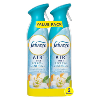 Febreze Air Mist Air Freshener, Refresh & Energize Rejuvenating Water Zesty Orange Blossom- 2-8.8 Oz - 2-8.8OZ - Image 1