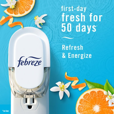 Febreze Plug Scented Oil Refill Refresh & Energize, Zesty Orange Blossom - 2-.87 Fl. Oz. - 2-.87FZ - Image 3