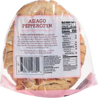 Stan's Artisan San Francisco Style Asiago Peppercorn Sourdough Bread - 20 Oz - Image 5