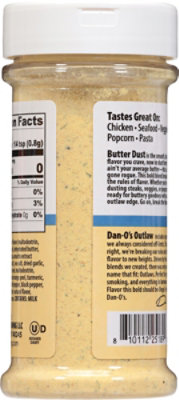 Dan-O's Outlaw Butter Dust Seasoning - 6.9 Oz - Image 5