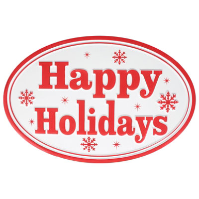 Signature Select 13 Inch Holiday Metal Wall Decor - Each - Image 1