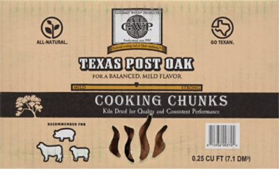 Gourmet Wood Texas Post Oak Cooking Chunks - .25 CF - Image 3