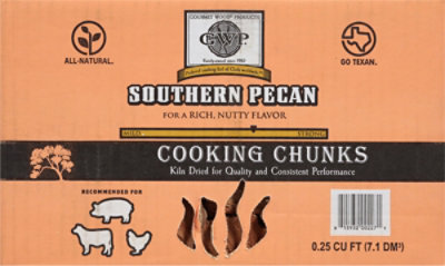 Gourmet Wood Southern Pecan Cooking Chunks Wood - .25 CF - Image 3