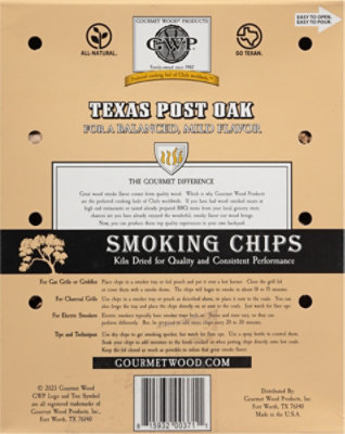 Texas Post Oak Smoking Chips - 180 Cu. In. - Image 3