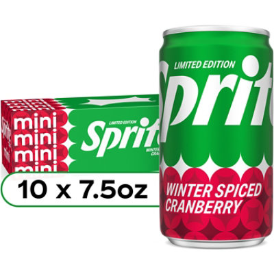 Sprite Winter Spiced Cranberry - 10-7.5 Fl. Oz. - Image 1