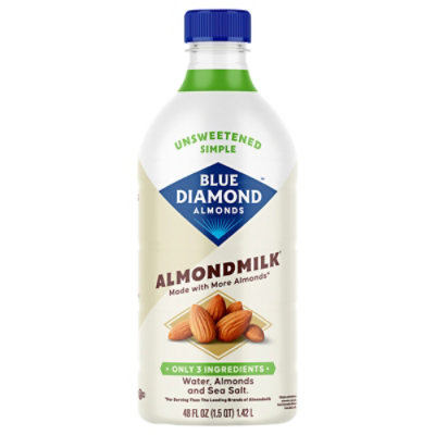 Blue Diamond Almond Breeze Unsweetened Original Almond Milk - 48 Fl. Oz. - Image 2