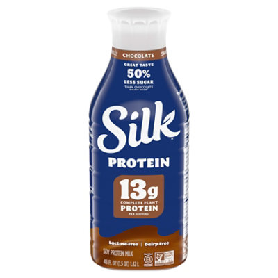 Silk High Protein Soy Chocolate Milk Pack - 48 Fl. Oz. - Image 1