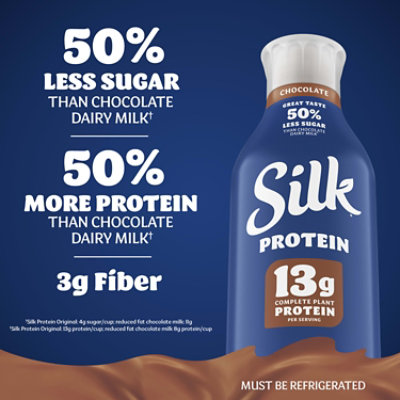 Silk High Protein Soy Chocolate Milk Pack - 48 Fl. Oz. - Image 3