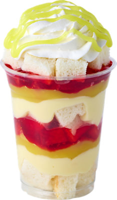 White Cake With Limoncello Strawberry Parfait Cup - Each - Image 1