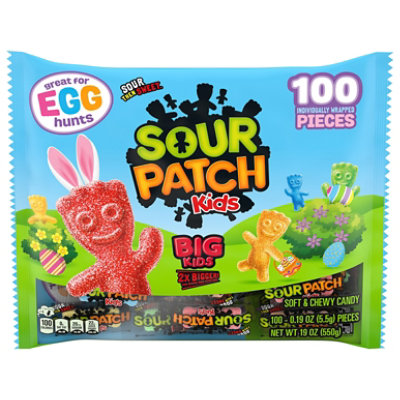 SOUR PATCH KIDS Big Kids Soft & Chewy Candy - 100 Count