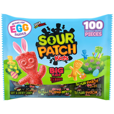SOUR PATCH KIDS Big Kids Soft & Chewy Candy - 100 Count - Image 1