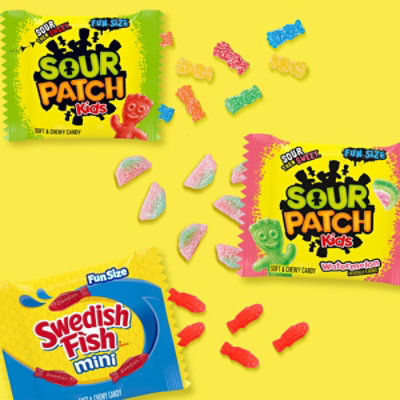 Sour Patch Swedish Fish Red Variety Treat Size Soft Candy - 2.27 Lb - Image 2