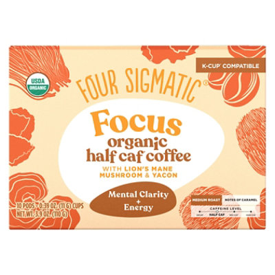 Four Sigmatic Coffee Half Caf Pods - 10 Count - Image 1