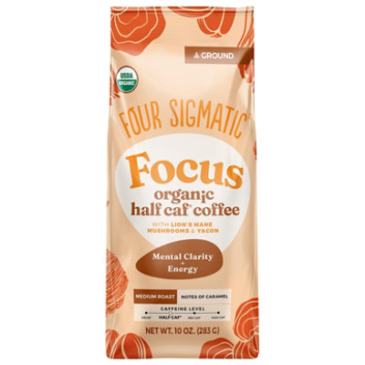 Four Sigmatic Coffee Half Caf Ground - 10 Oz - Image 1
