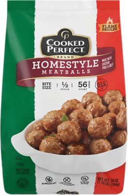 Cooked Perfect Homestyle Meatballs - 44 Oz - Image 1