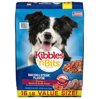 Kibbles N Bits Bacon & Steak Dog Food - 16 LB - Image 2