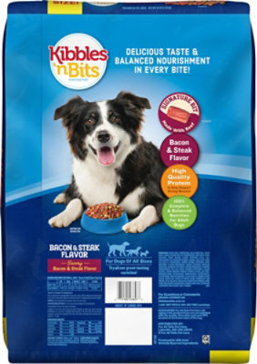 Kibbles N Bits Bacon & Steak Dog Food - 16 LB - Image 4