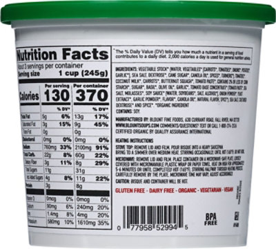 Blount's Family Kitchen Organic Tomato Basil Bisque Cup - 24 Oz - Image 6