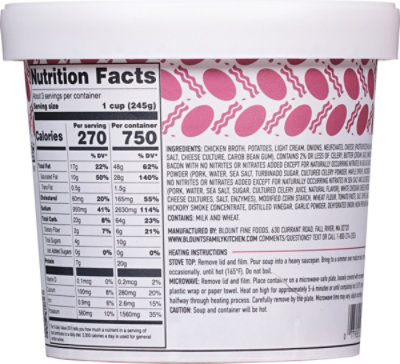 Blount's Family Kitchen Loaded Baked Potato Soup Cup - 24 Oz - Image 6