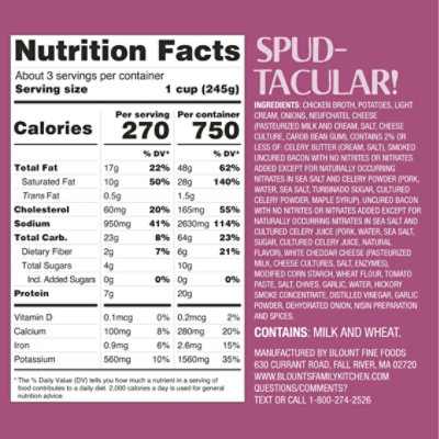 Blount's Family Kitchen Loaded Baked Potato Soup Cup - 24 Oz - Image 3