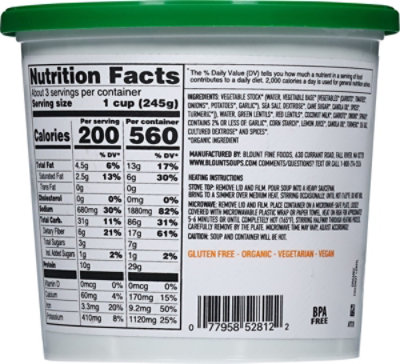 Blount's Family Kitchen Organic Coconut Lentil Soup - 24 Oz - Image 6