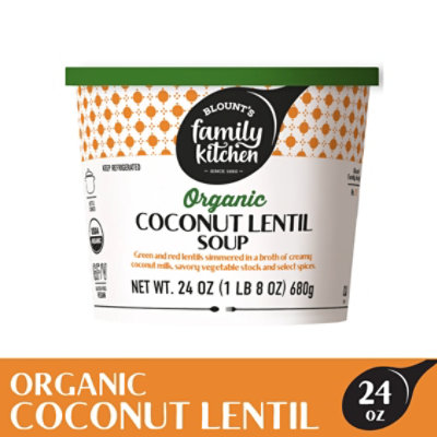 Blount's Family Kitchen Organic Coconut Lentil Soup - 24 Oz - Image 1